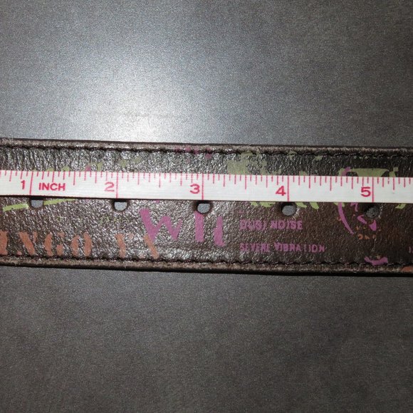 36"-38" Vera Pelle (Genuine Leather) Graffiti Belt - Picture 7 of 9